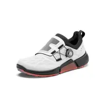 在飛比找Yahoo!奇摩拍賣優惠-鞋子Ecco愛步男鞋戶外BOA扣牦牛皮防水運動透氣高爾夫球鞋