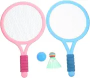 FOYTOKI 1Set Badminton Racket for Rackets with Balls Durable Material for Outdoor Family Fun Sports Activities