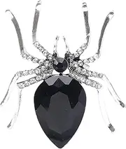Jiimhte Spider Rings | Fashion Dainty Rings,Halloween Finger Ring Open Adjustable Spider Rings with Rhinestones Decor for Creepy Favors