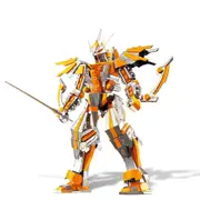 3d Metal Puzzle-crescent Blade Armor Model Building Kits Diy Jigsaw Toy for Adults