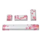 PBT Cherry Blossom Keycaps for Mechanical Keyboard ENTER SPACE Key Caps 4Pcs/Set