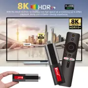 TV98 8K Smart TV Stick Android 14 Media Player HDMI 2.4G 5G Dual WiFi 2GB+16GB