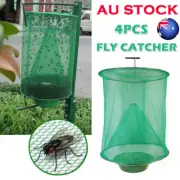 6PCS Outdoor Ranch Fly Trap Insect Killer Net Cage Bug Pest Hanging Catcher