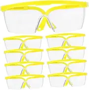 [OSALADI] 12pcs Eye Protection Glasses Proof Goggles Wind-proof Eye Wear Eye Wear Glasses Yellow Protective Eyewear Protective Eye Glasses Eye Protective Glasses Protection Goggle Telescopic