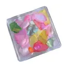 1 Box Nail Ornament Irregular Shape Decorative Natural Shell Fragments Nail