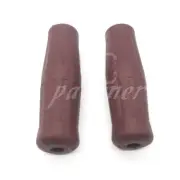 7/8" Brown Vintage Motorcycle Classic Coke Bottle Handlebar Rubber Hand Grip