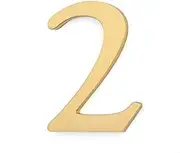House Number Outdoor, Portal or Garage, Copper, Adhesive Installation for wall Brass number stickers for hotel house mailboxes, lockers, car bodies, billboards, phone numbers, addresses