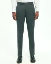 Brooks Brothers Mens Charcoal Gray Flannel Milano Fit Suit Pants 36x30 100% Wool