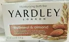 YARDLEY LONDON OATMEAL AND ALMOND BAR SOAP 4.25 OZ MOISTURIZING BATH BAR
