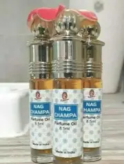 Nag Champa Perfume Oil x 6 Bottles 8.5ml Kamini Premium - Roll on Incense Scent