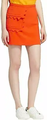 Victoria Beckham for Target Women's Plus Orange Mini Skirt Pocket size 2X NEW