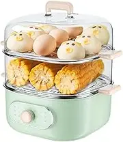 Multifunctional Household Electric Steamer, Three-Layer Small Breakfast Machine Steam Buns, Corn Reservation Timed Insulation Electric Steamer