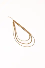 [PUP38] Logan Necklace - Gold Gold