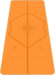 Liforme Happiness Travel Yoga mat – Free Yoga Bag included - Patented Alignment System, Warrior-like Grip, Non-slip, Eco-friendly and Biodegradable, Ultra-lightweight, Sweat resistant, Long, Wide and Thick - Special Edition