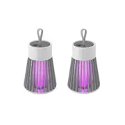 2pcs USB Portable Mosquito Lamp-Gray