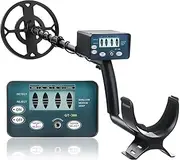 Metal Detectors, Metal Detector High Sensitivity Underground Iron Metal Gold Detector De Matales for Treasure Search for Beach/Gold Hunting(GT-300-1)
