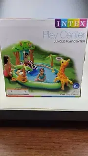 Intex 1100 Jungle Play Center Inflatable Pool with Sprayer Water Park