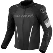 Solid 2.0 Waterproof Black White Textile Motorcycle Jacket