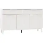 Storage Buffet Sideboard Cabinet 2 Drawers 3 Doors Modern White