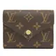 Louis Vuitton LV M62360 Victorine 新版經典花紋扣式錢短夾.粉