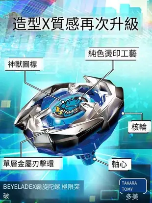 TOMY多美爆旋陀螺beyblade x系列戰鬥爆裂霸旋陀螺盤正版玩具禮物