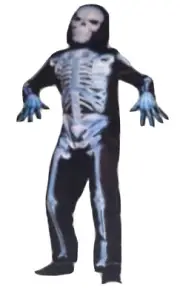 X-Ray Skeleton Costume. Size 4-7. New.