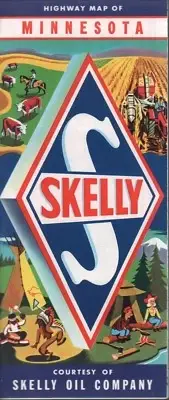 1962 Skelly Road Map: Minnesota NOS
