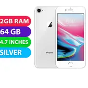 Apple iPhone 8 (64GB, Silver) - Grade (Excellent)