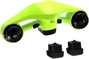 Underwater Scooters Battery Sea Scooter Powerful Motor Underwater Booster Diving Propeller Waterproof Swimming Equipment Diving Swimming Boosters(Green)