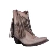 Corral Ladies Fringed Sand Western Ankle Booties L6071