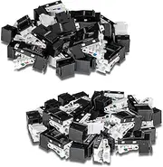 TRENDnet TC-K50C6BK Cat6 RJ45 Keystone Jack Pack of 50 Bundle, Compatible with Cat5, Cat5e, Cat6 Cabling, Use with The TC-KP24 or TC-KP48 Blank Keystone Patch Panels (Sold Separately)