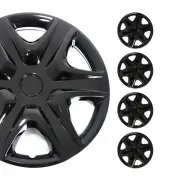 15" 4x Wheel Covers Hubcaps for Jaguar Black (for: Jaguar)