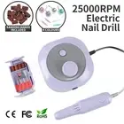 Electric Art Nail Drill Bit Manicure Pedicure Tool File Kit 180# Sanding Bands