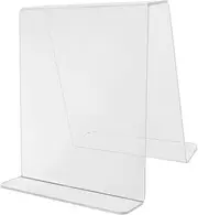EXQUIMEUBLE Vinyl Record Storage Holder Premium Acrylic Display Stand for Albums Books and Magazines Modern Design Easy Installation and Stable Organizing for Office and Home