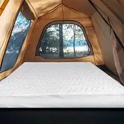 25cm Thick Queen Size Air Mattress with Built-in Pump, Inflatable Mattress, Portable Camping Travel,Drop Stitch Construction, 203 x 152 x 25 cm, Removable Cover