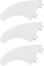 Namvo 3Pcs FCS Surfboard G5 Fins Plastic Surfing Board Fins Style Thruster Set White
