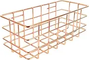 HAPINARY Cosmetics Organizer for Vanity Iron Storage Basket Desktop Multi-use Basket for Lotion Perfume Bottles