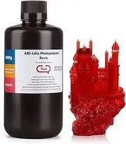 ELEGOO ABS-Like 3D Printer Resin LCD UV-Curing Resin 405nm Photopolymer Resin for LCD 3D Printing 1000Gram Clear Red