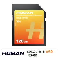 在飛比找momo購物網優惠-【Homan】SDXC UHS-II V60 128GB 記