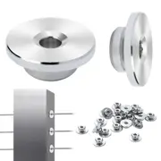 51Pack Cable Railing Kit 3.2mm Wheel Protector Sleeves, Bundle with Black Invisible 3.2mm Swage Tensioner and Terminal, Cable Railing Post Safeguard Covers for 0.41inch Horizontal Hole