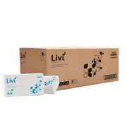 LIVI Essentials 1 Ply Extra Large Hand Towels 100 sheet (24x37cm) / 24 units per carton