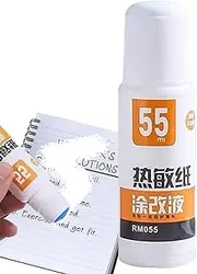Correction Fluid for Thermal Paper | 55ml Thermal Paper Elimination Liquid With Pen Shape | Portable Handwriting Elimination Fluid for Boys Girls Teens Youth Women
