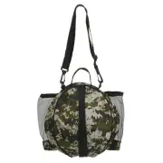 Basketball Bag Backpack with Shoulder Strap/2 Side Pockets, Camo Green