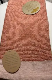 AUTUMN HILL KITCHEN TOWELS WAFFLE (3) ORANGE TAN GOLD COTTON POLYESTER NWT