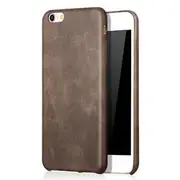 Bakeey?&bdquo;? Retro Soft PU Leather Ultra Thin Shockproof Case Back Cover For iPhone 6Plus 6sPlus 5.5 Inch 155 COFFEE
