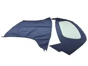 Fits:Toyota Celica 91-93 Soft Top W/Plastic window Blue Haartz Stayfast Canvas