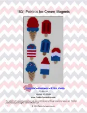 Patirotic Ice Cream Magnets- Plastic Canvas Pattern or Kit