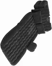 Inflatable Bed Mattress Soft Supportive Indoors Outdoors Camping Travel Car Air Beds Cushion (Black)