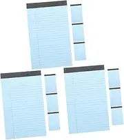 minkissy Sets Wide Ruled Notebook Paper Memo Pad Nonstick Design Office School Home Use Pcs