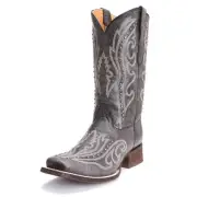 CORRAL Kids Black Embroidery Studs Western Boot E1199